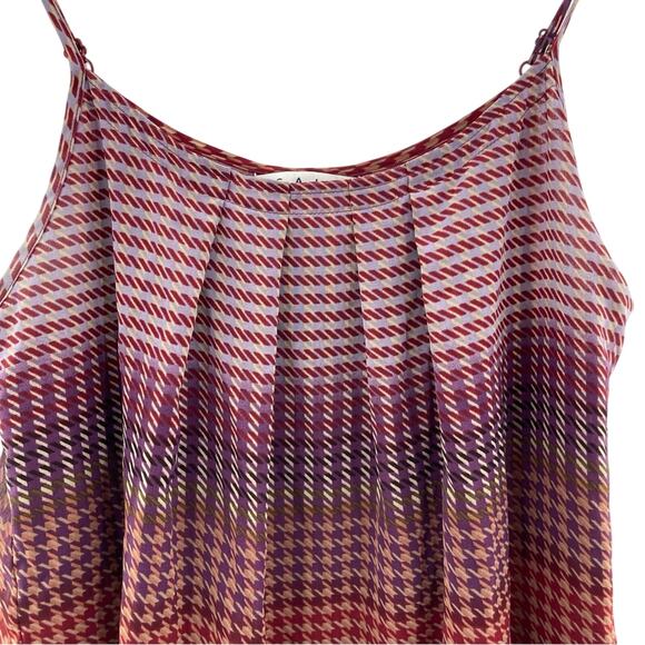 Cabi Houndstooth Multi Colored Academia Layering Cami Top Flowy Size Medium #555 - Picture 3 of 9